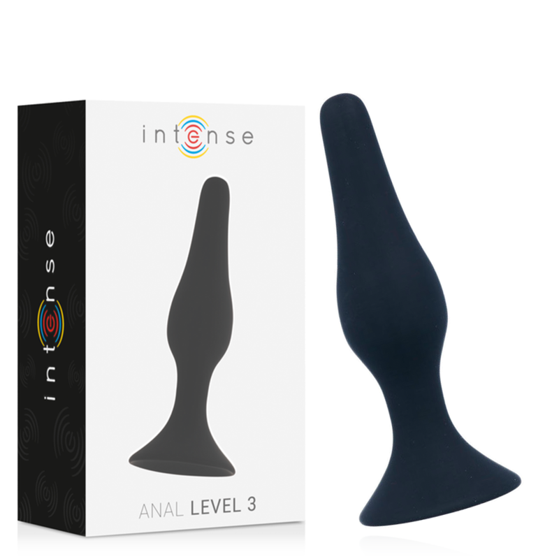 INTENSE Anal Level 3 plug anale nero, 12,5 cm