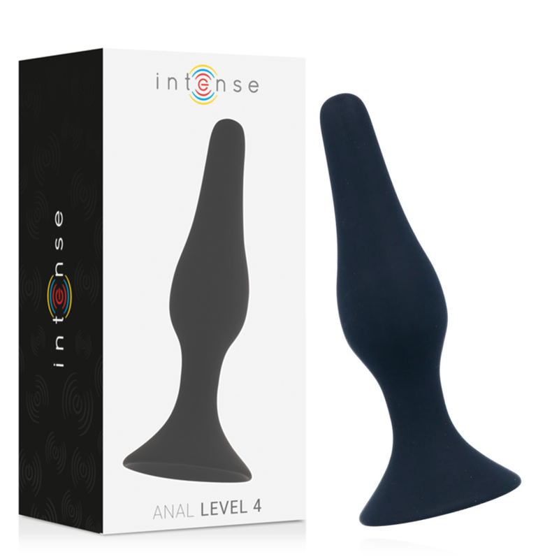 Plug anale conico da 15 cm in silicone setoso e morbido, per una dilatazione delicata INTENSE