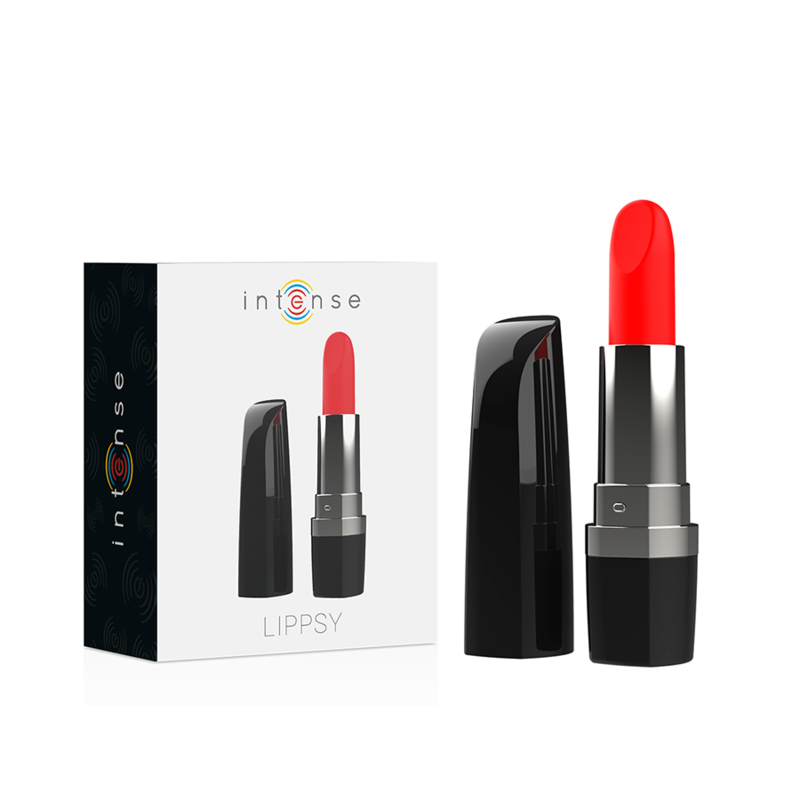 INTENSE Lippsy Black vibratore per clitoride a forma di rossetto
