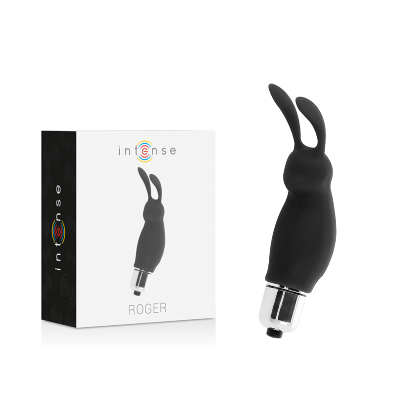 INTENSE FUN TOYS Rabbit Roger Black stimolatore clitorideo