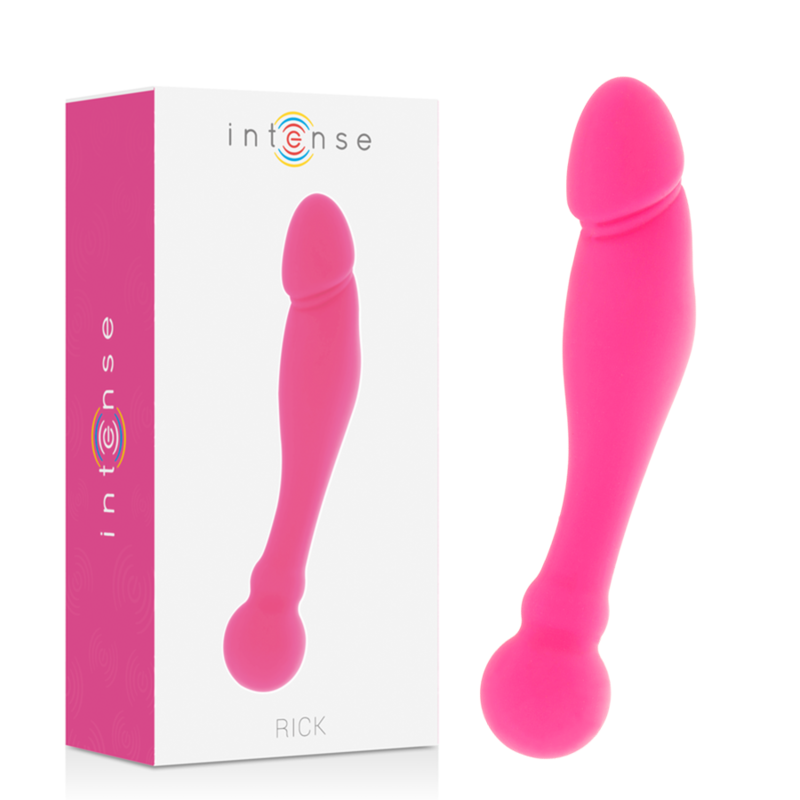 INTENSE Rick Dual dildo in silicone, rosa