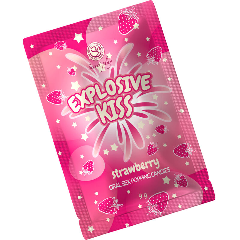 Secretplay Strawberry Explosive Candies, caramelle alla fragola