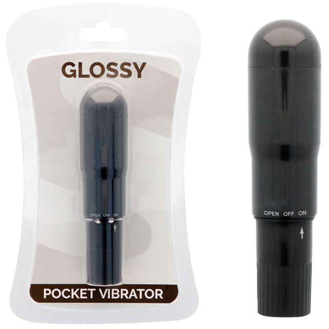GLOSSY Pocket Minivibrator, nero