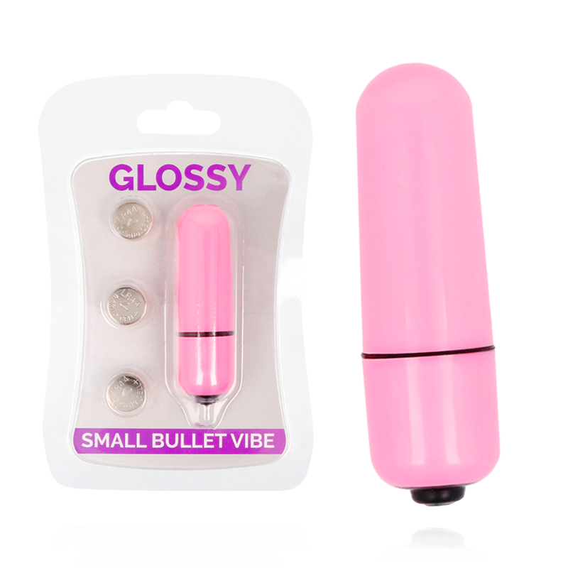 Minivibratore bullet GLOSSY Small Bullet rosa intenso