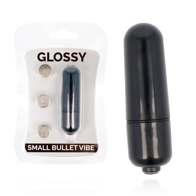 GLOSSY Small Bullet Vibe, minivibratore nero