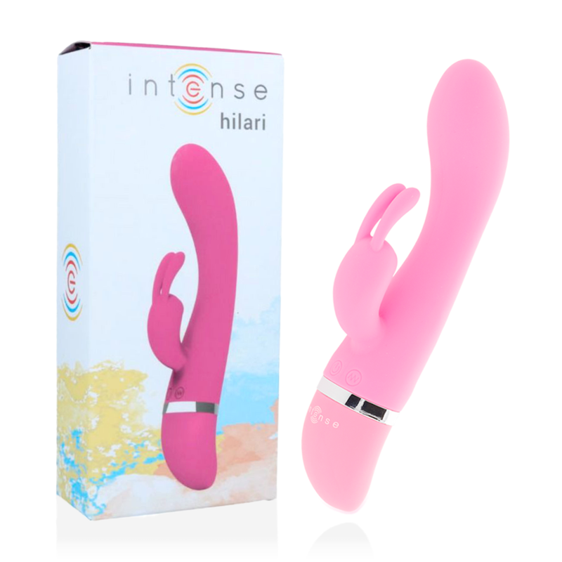 Vibratore rabbit INTENSE Hilari in silicone, rosa