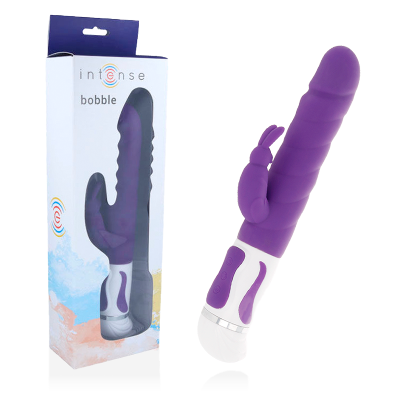 INTENSE Bobble vibratore rotante con stimolatore clitorideo, color lilla