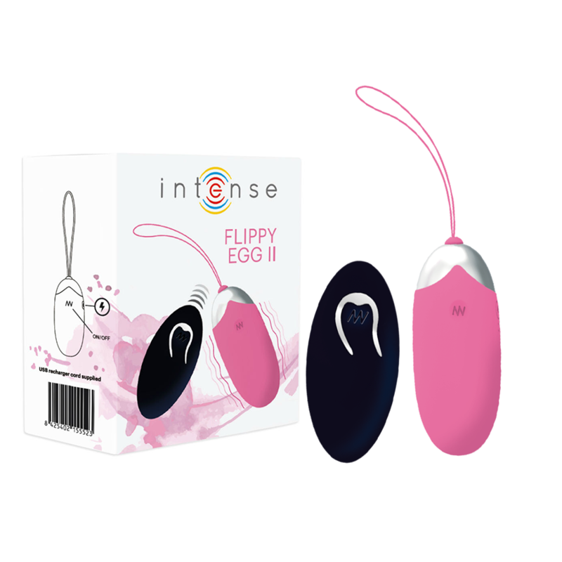 Uovo vibrante INTENSE Flippy II con telecomando, rosa