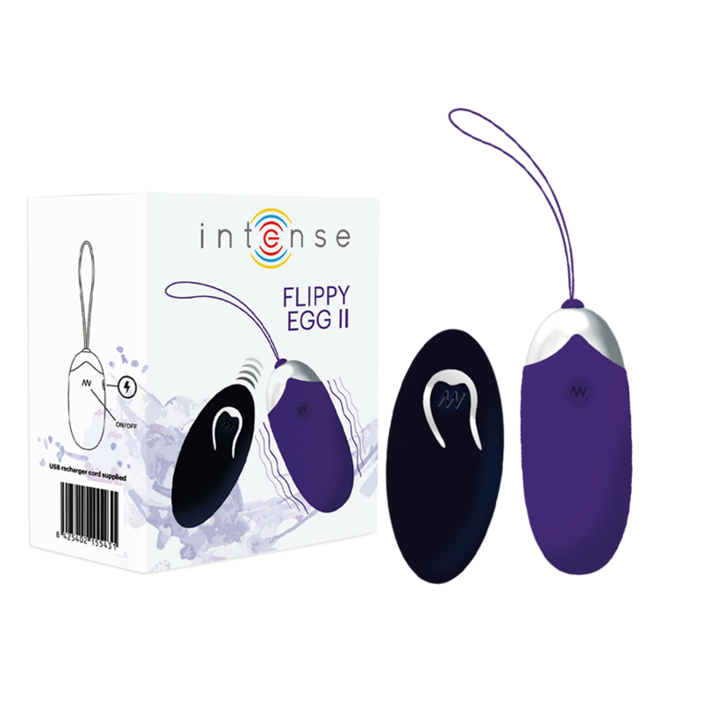 Uovo vibrante INTENSE Flippy II con telecomando, viola