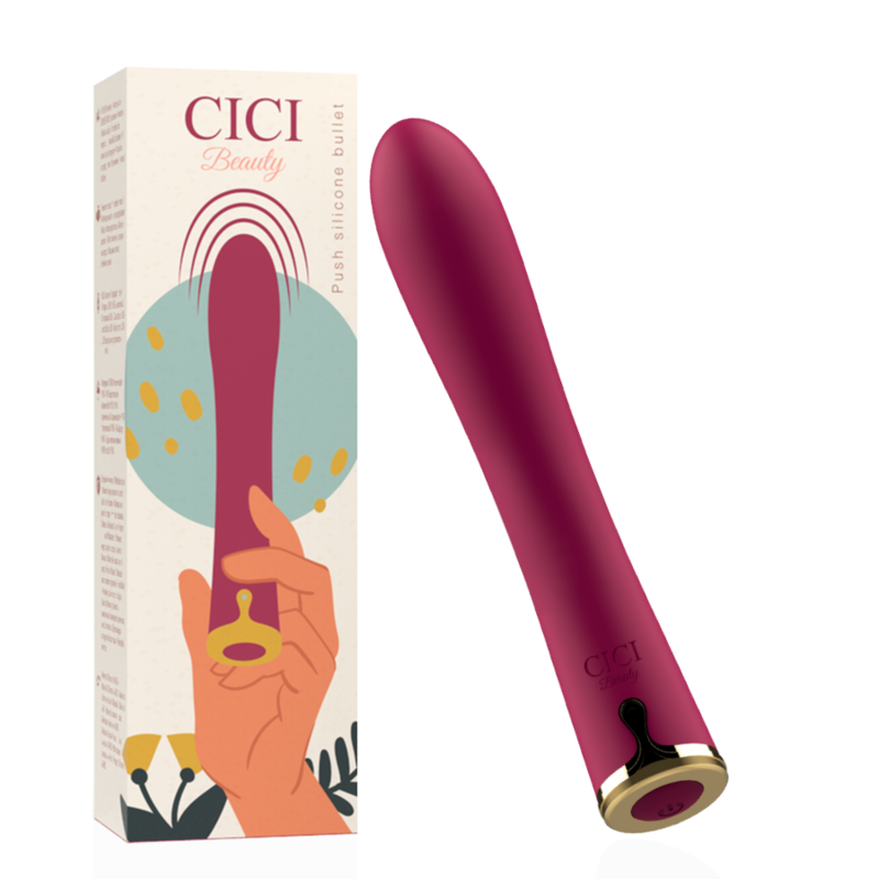 CICI BEAUTY Premium Silicone Push Bullet minivibratore