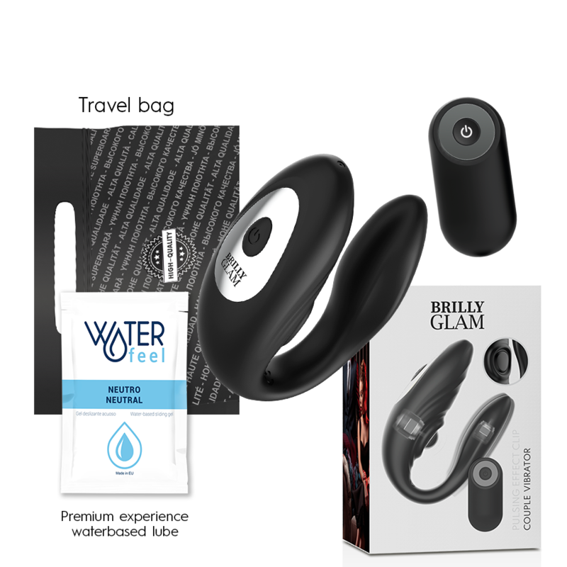 Brilly Glam Couple Pulsing & Vibrating vibratore con telecomando