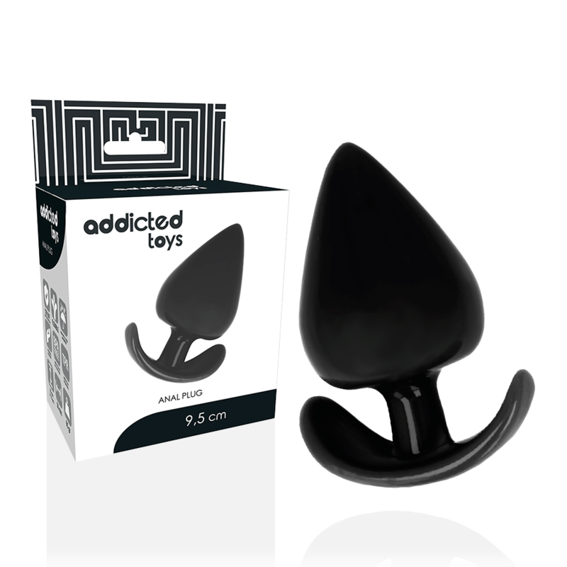 ADDICTED TOYS Plug anale con base ergonomica, 9,5 cm