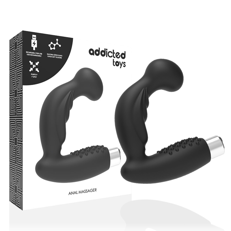 ADDICTED TOYS Model 3 vibratore anale, nero