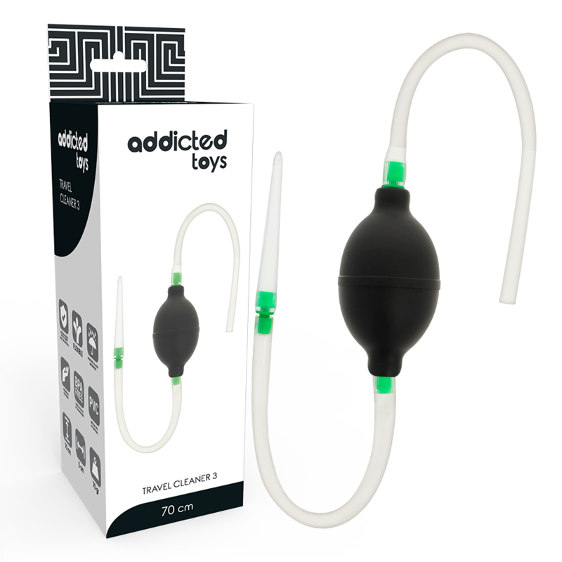 ADDICTED TOYS Black Enema Set per l’igiene intima