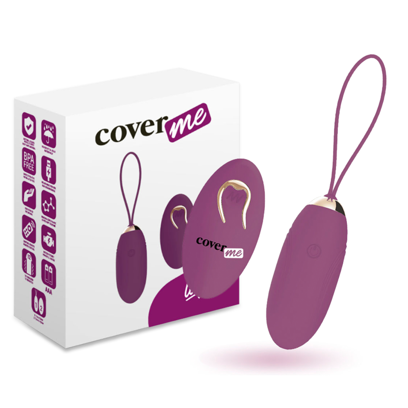Ovetto vibrante COVERME Lapi con telecomando, viola