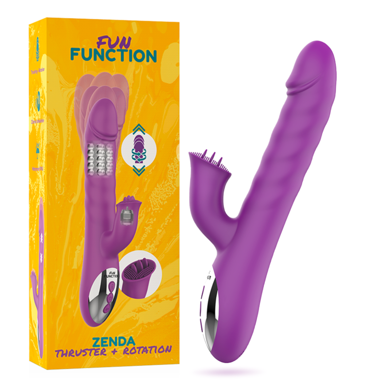 FUN FUNCTION Zenda vibratore con rotazione e movimento su e giù
