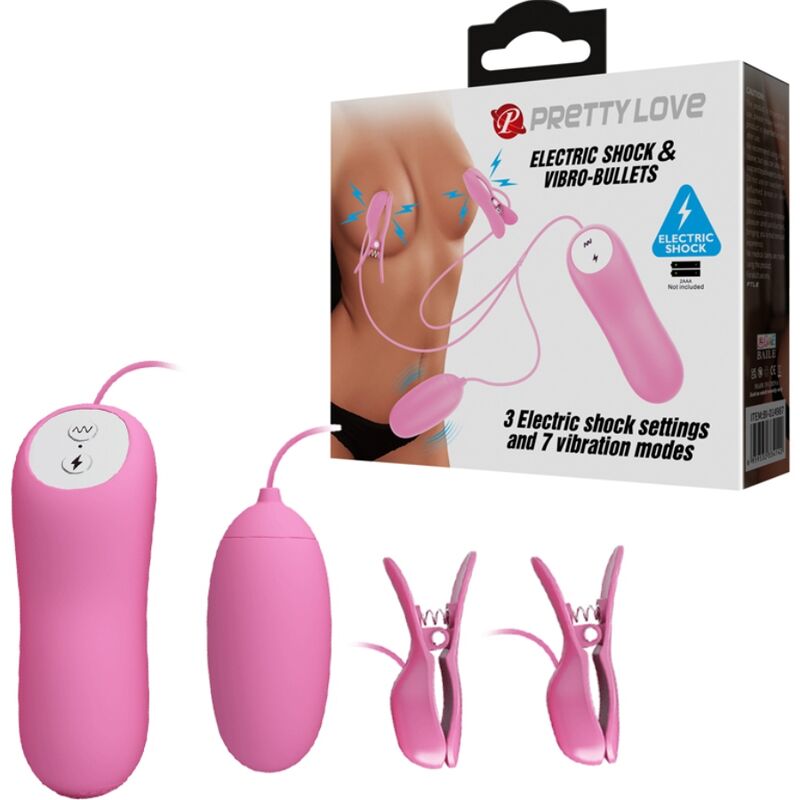 Pretty Love pinze vibranti regolabili con ovetto stimolante
