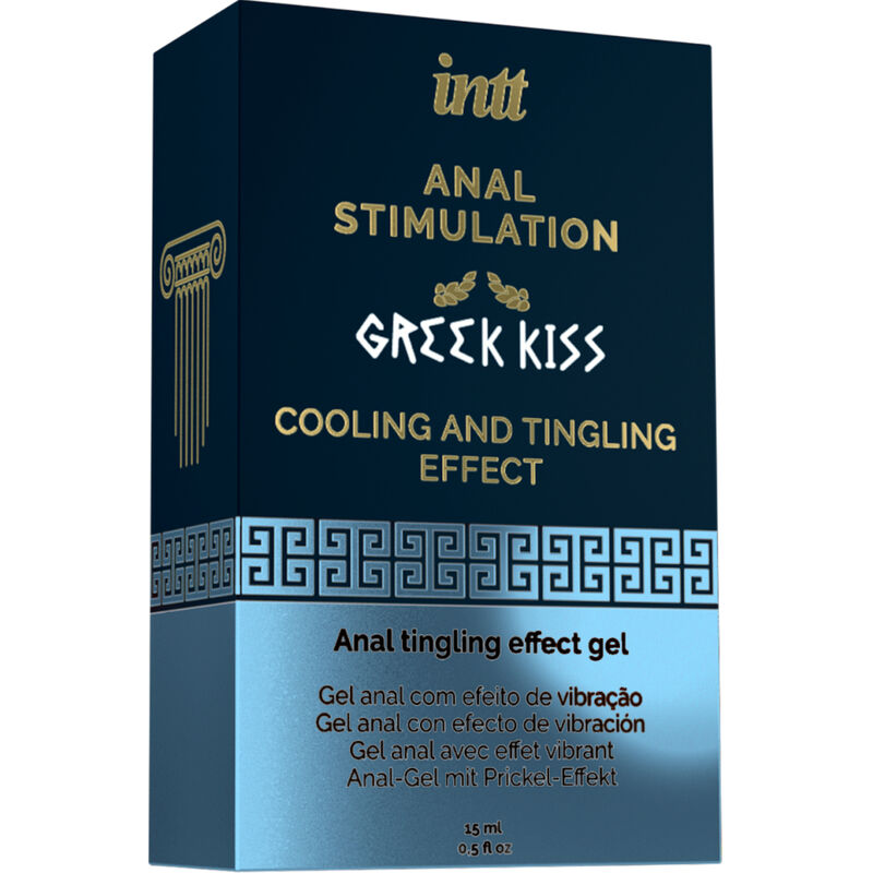 Gel anale stimolante INTT Greek Kiss al gusto di menta, 15 ml