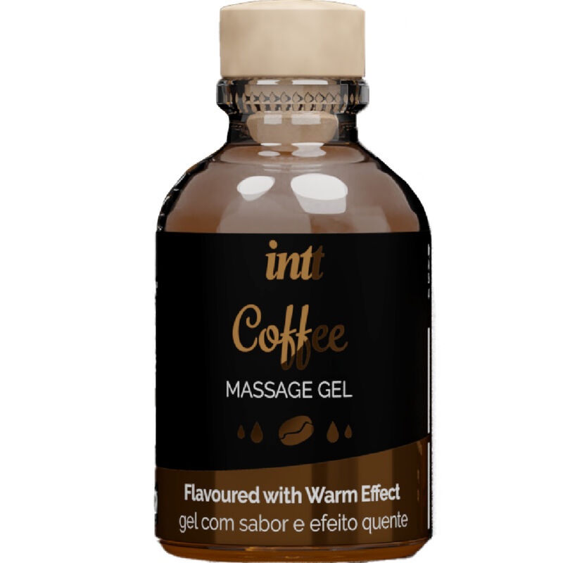 Gel da massaggio INTT al caffè con leggero effetto riscaldante, 30 ml
