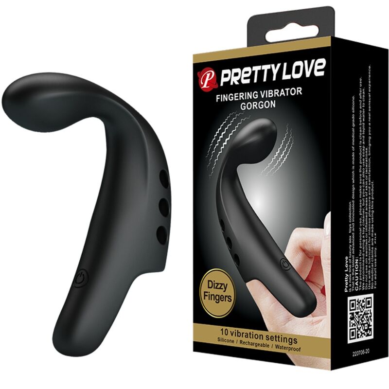 Pretty Love Black Gorgon vibratore per dita