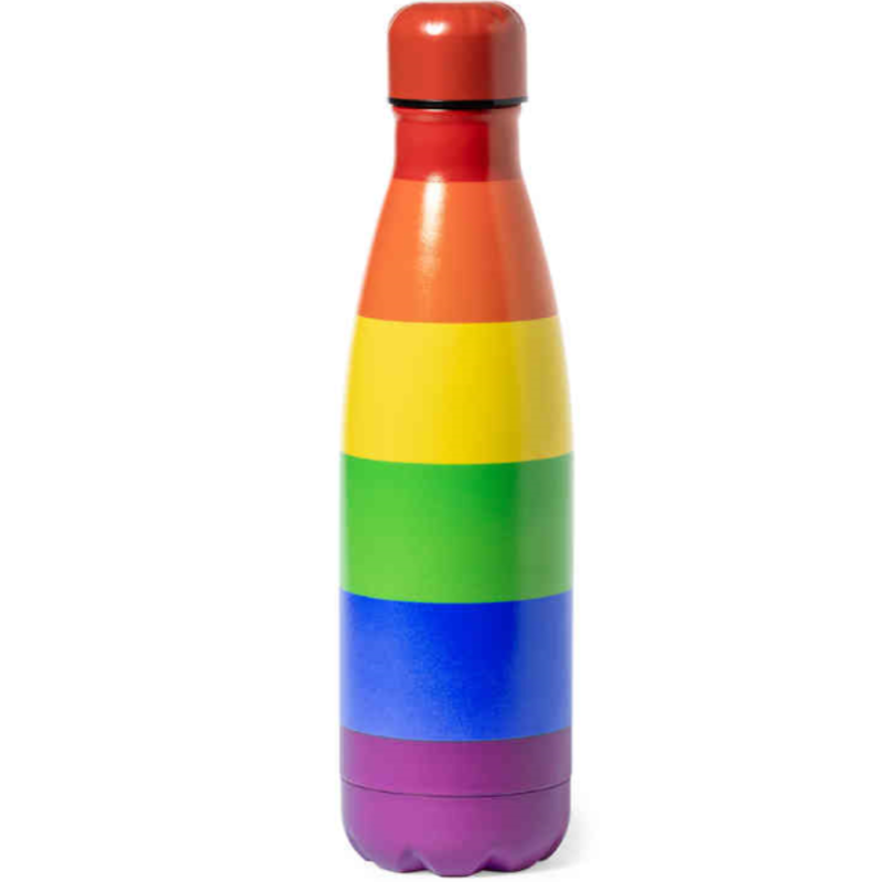 Borraccia in metallo PRIDE con bandiera LGBT
