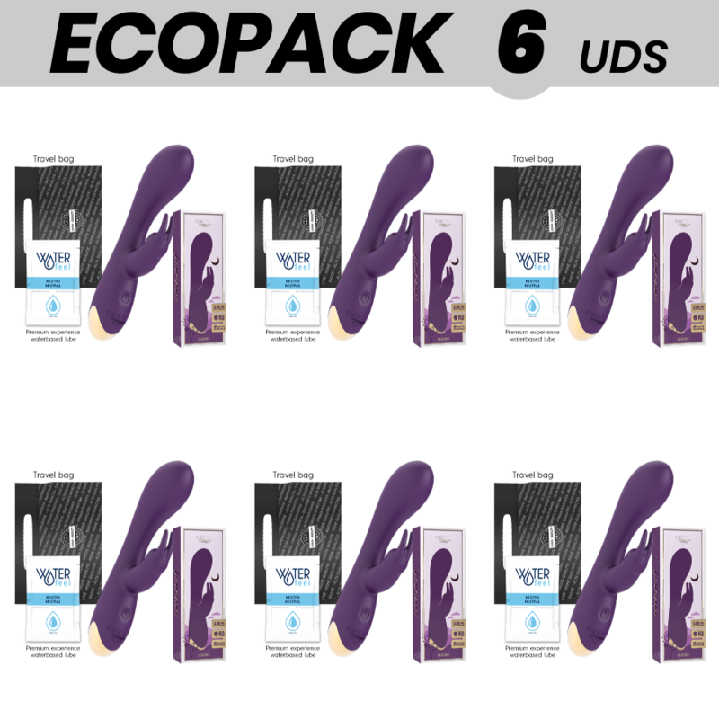 Ecopack 6 Unità Vibratore Rabbit Treasure Laurence Compatibile Con Watchme Wireless Technology
