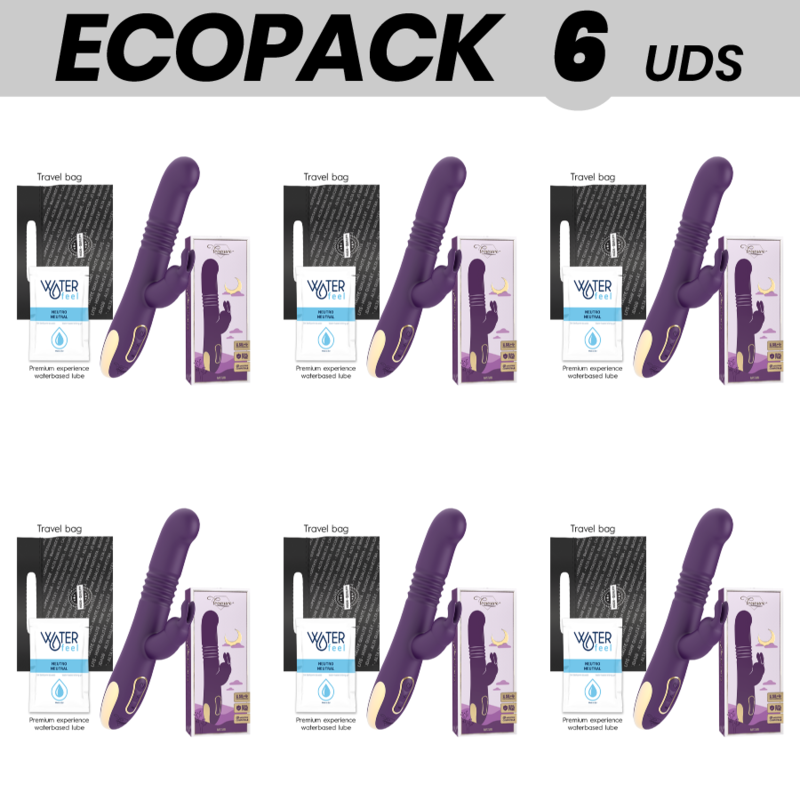 Ecopack 6 Pezzi Treasure Bastian Rabbit Su E Giù, Rotatore E Vibratore Compatibile Con Watchme Wireless Technology