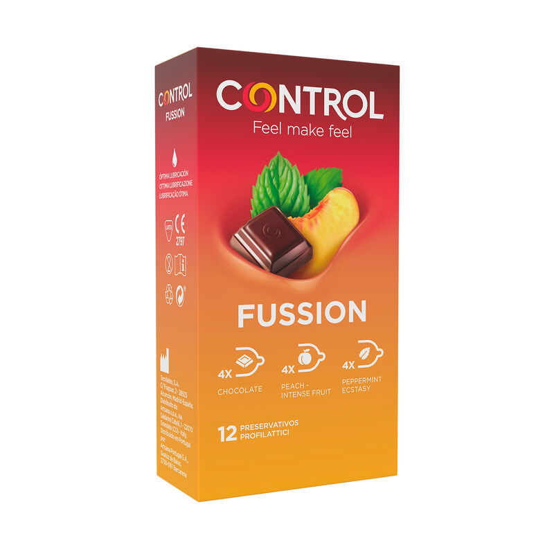 Preservativi aromatizzati CONTROL Fussion, 12 pezzi