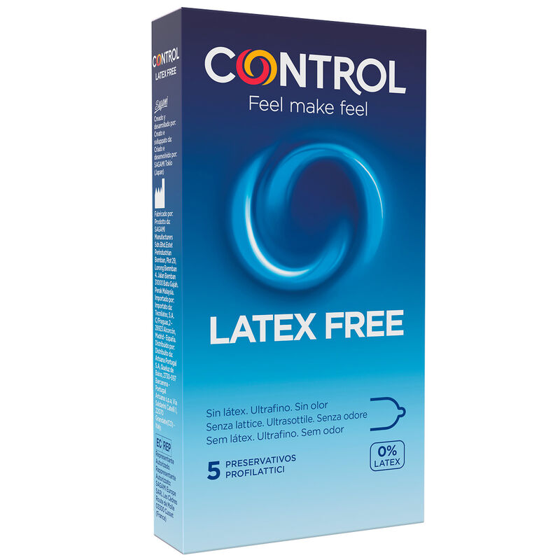 Preservativi CONTROL Free in poliuretano senza lattice, 5 pezzi