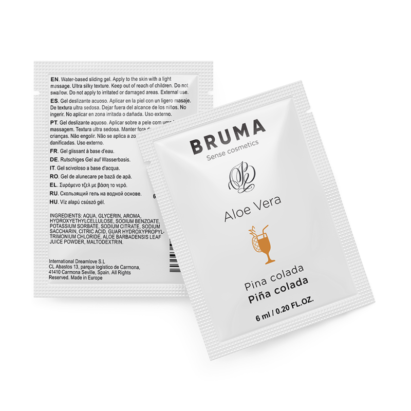 Lubrificante BRUMA all’aloe vera, gusto Piña Colada, 6 ml