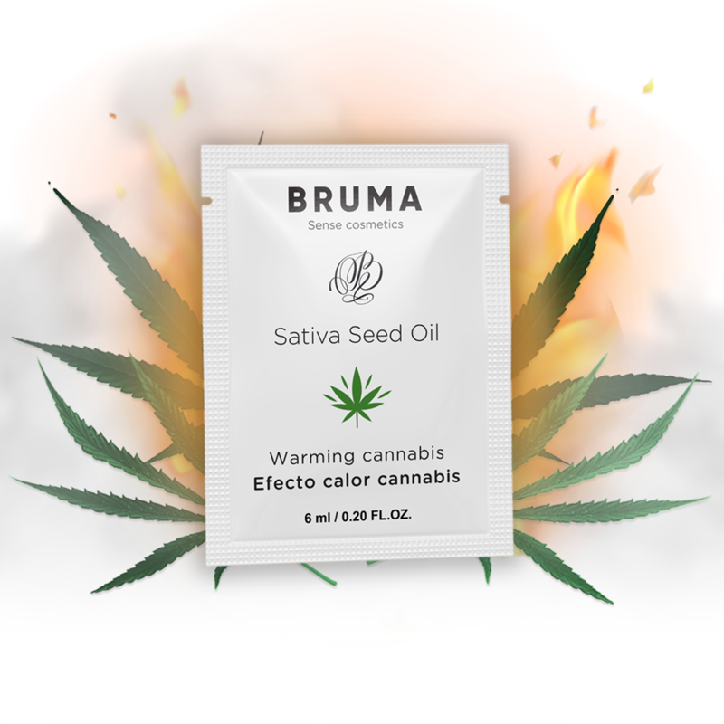 BRUMA gel lubrificante riscaldante al gusto di cannabis, 6 ml