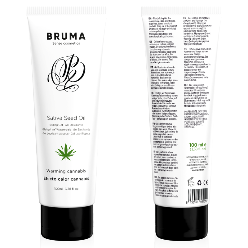 Lubrificante riscaldante BRUMA al gusto di cannabis, 100 ml