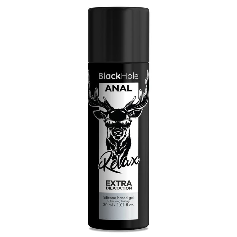 Lubrificante anale al silicone con effetto rilassante per una dilatazione delicata BLACK HOLE