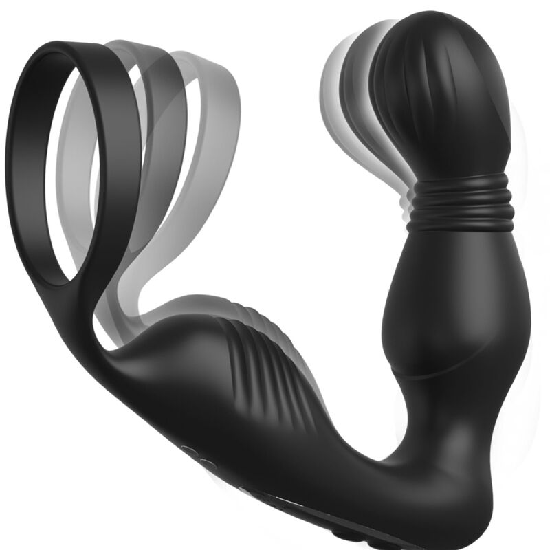Vibratore prostatico in silicone con funzione di mungitura e stimolazione del perineo PIPEDREAMS