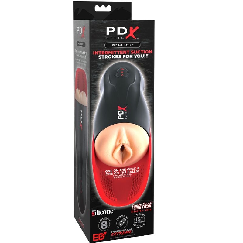 Masturbatore PDX ELITE Fuck O Matic con aspirazione e vibrazione