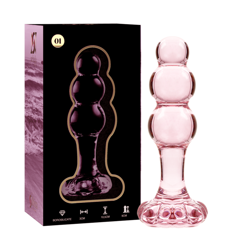 NEBULA SERIES BY IBIZA Plug anale in vetro borosilicato