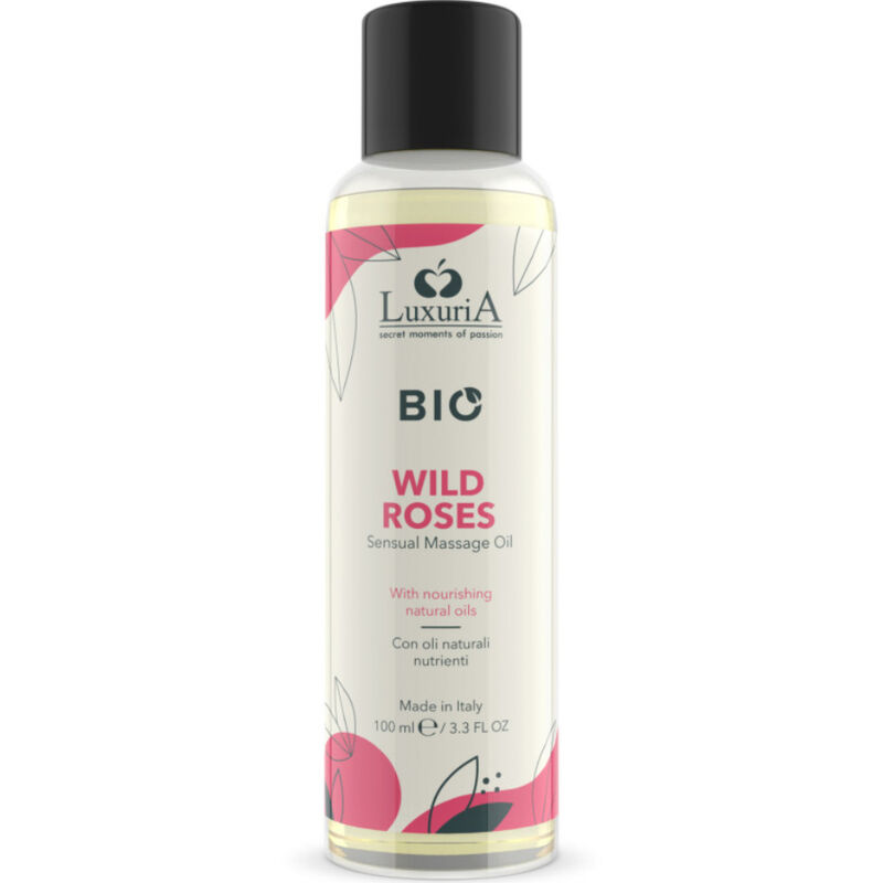 Olio da massaggio IntimateLine Luxuria BIO Wild Roses, 100 ml