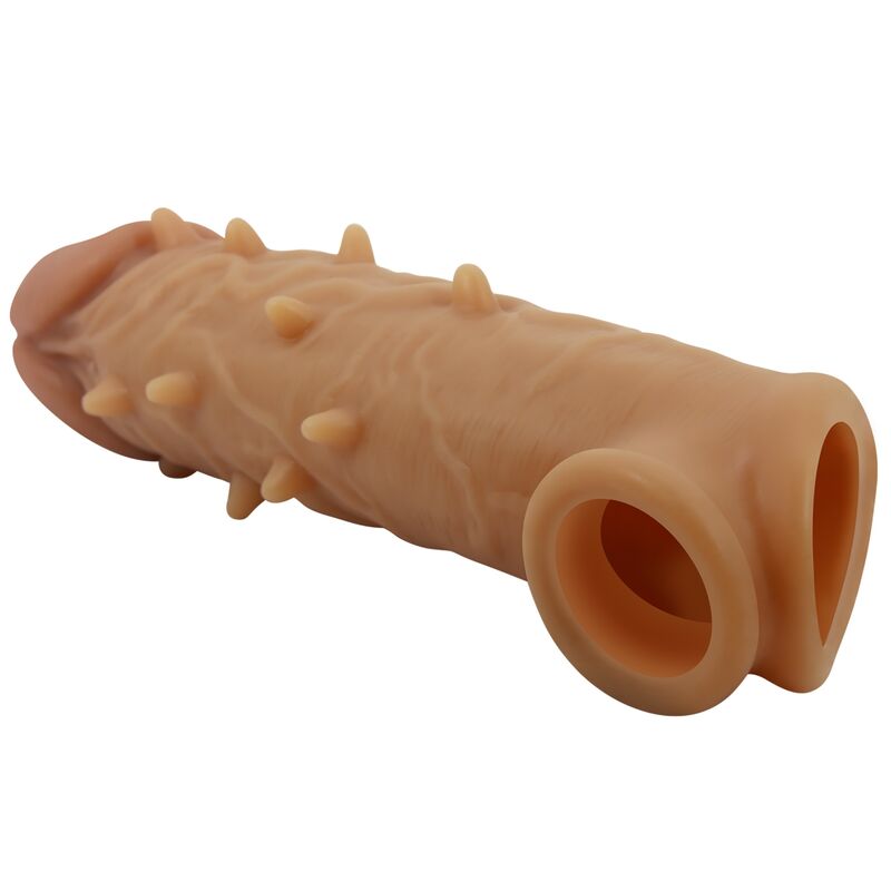 Guaina per pene Pretty Love Osborn in silicone con anello per lo scroto