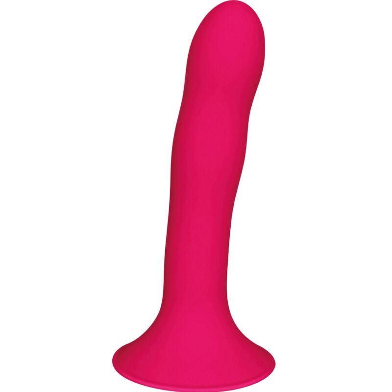 Dildo realistico in silicone a doppia densità con ventosa fucsia ADRIEN LASTIC