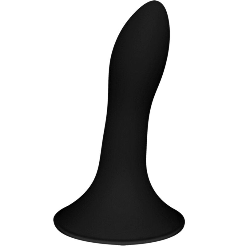 Dildo realistico in silicone con effetto termico e ventosa nero ADRIEN LASTIC