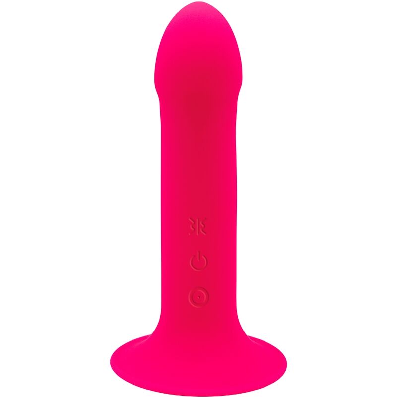 Dildo vibrante in silicone a doppia densità con ventosa rosa ADRIEN LASTIC