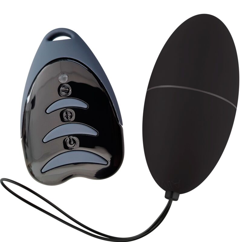 Uovo vibrante con telecomando senza fili per un piacere discreto, nero ALIVE
