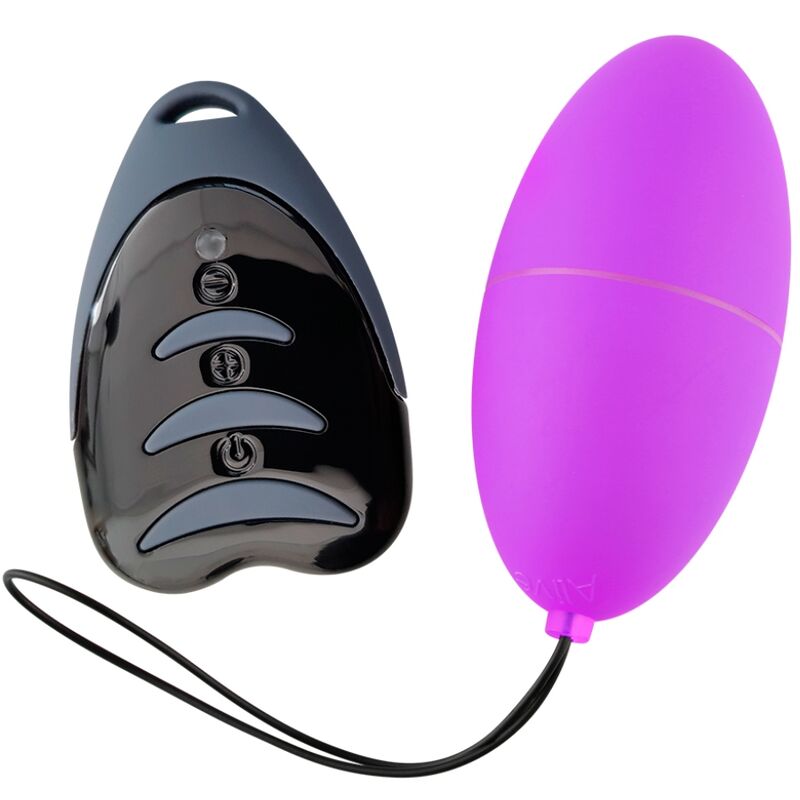 Uovo vibrante con telecomando wireless e 10 programmi, viola ALIVE