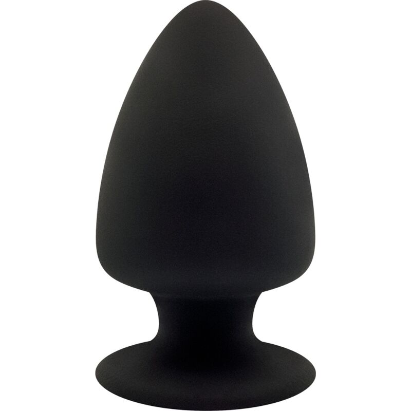 Plug anale termoreattivo taglia S in silicone premium nero SILEXD