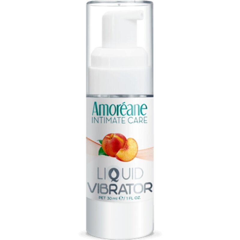 Gel orale vibrante al gusto di pesca per una stimolazione intensa AMOREANE
