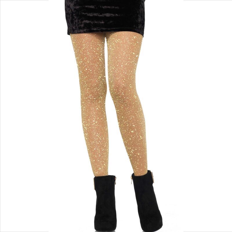 LEG AVENUE collant trasparenti dorati