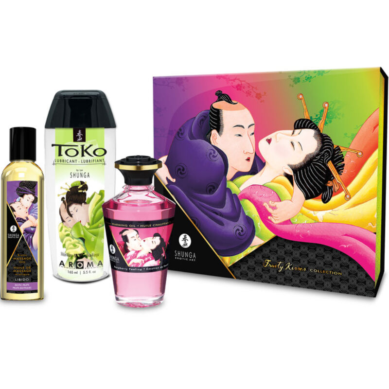 Set regalo da massaggio Shunga Fruity Kisses