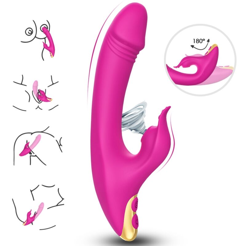 ARMONY Love stimolatore a onde di pressione per clitoride e punto G, fucsia