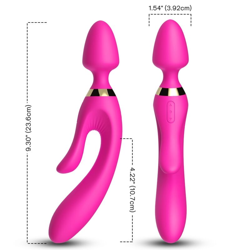 ARMONY vibratore rabbit fucsia con collo flessibile