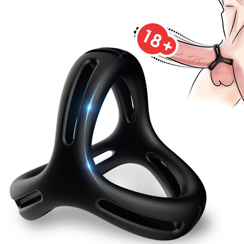 ARMONY X Ring Multiposition, anello per il pene senza vibrazione, nero